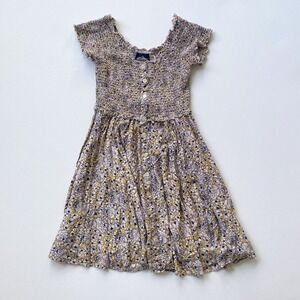 Y2K Angie Floral Baby Doll Dress‎ Flower Print Medium